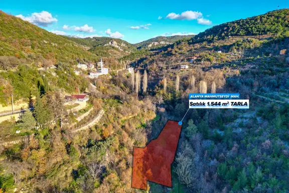 Alanya Mahmutseydi’de 1.544 M² Satılık Tarla 2