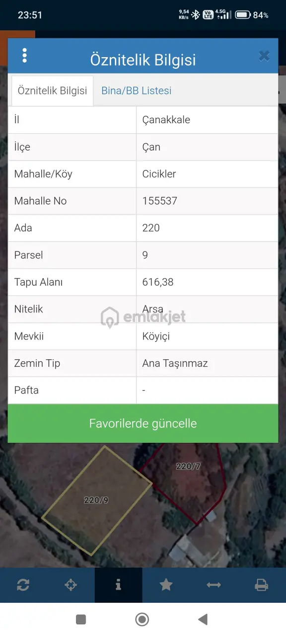 616 M² %40 2 Kat İmarlı Köy Arsası Cicikler Köyü Çan Çanakkale 2