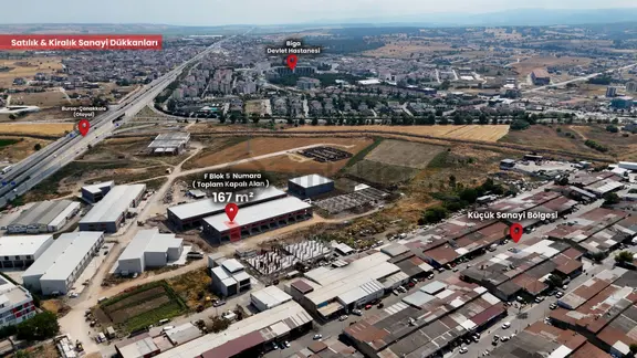 Biga Sanayi Bölgesi F Blok 5 No’lu Kiralık İş Yeri 2