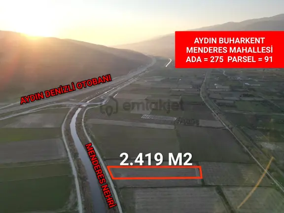 Umut Emlaktan Buharkent Merkezde 2.419 M2 Tarla Satılıktır 1