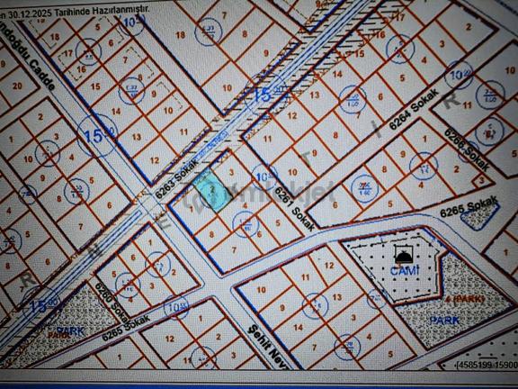 Çakırlar'da 1.60 Emsal 5 Kat İmarlı Anayola 1 Sokak İmarlı Arsa 2