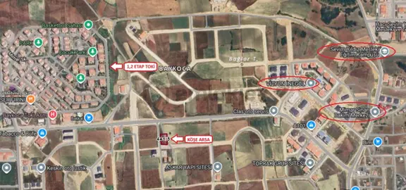 Ulucan'dan İnegöl Akhisar Mahallesinde Köşe Parsel 1