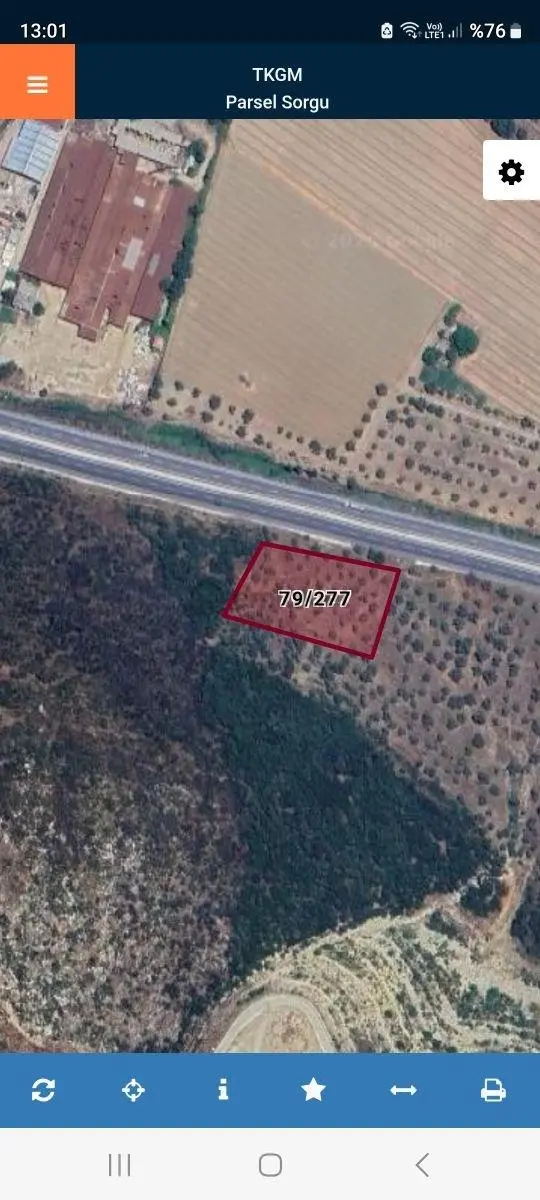 Muğla Milas Asfalt Üstü Sanayii İmar Dibinde Satılık Arazi 1