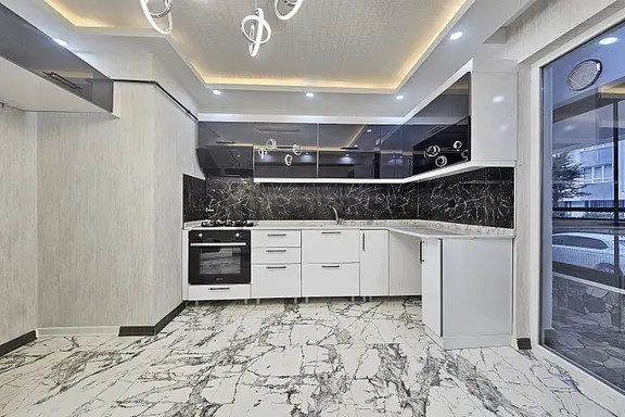 Karakaya'da Ziraat Bankası Yakını Modern Tasarımlı Lüks Yapılı Daire 1