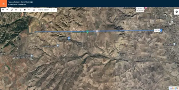 Çubuk Sığırlıhacıda Tek Tapu Tarla Polat Emlak'tan