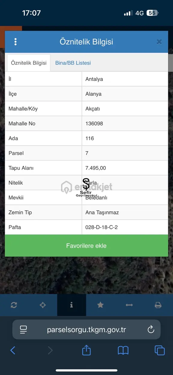 Alanya Akçatı'da Manzaralı 7.500 Metrekare Satılık Tarla 2