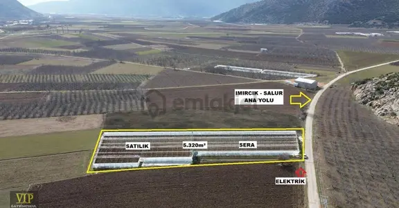 Vip Gayrimenkul'den Imırcık Mah. Anayol Cepheli 5.320m² Sera 2