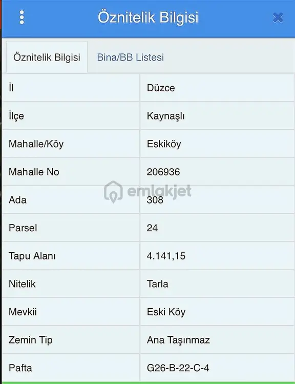 Ruşen Aydın Gyd'dan Kaynaşlı Eskiköy Mah. Satılık Araziler 2