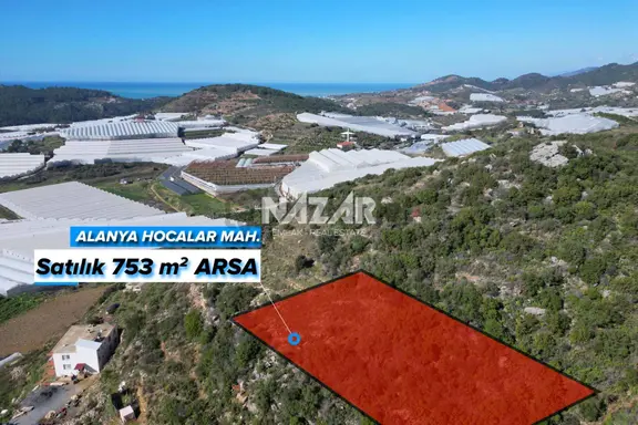 Alanya Hocalar’da Satılık 376 M² Hisseli Manzaralı İmarlı Arsa 2