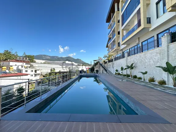 Alanya Oba'da Satılık Lüks Site İçi 1+1 Eşyalı Daire 2
