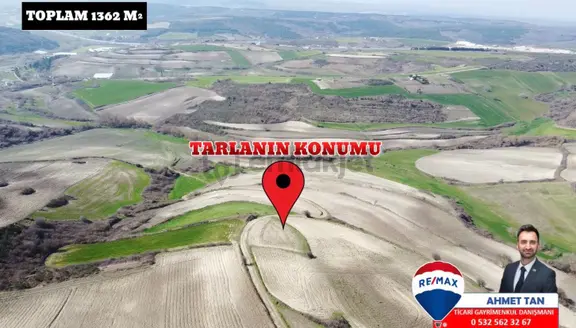 Remax Ahmet'ten Satılık 1.362 M2 Tarla Arnavutköy/yassıören Mh. 2
