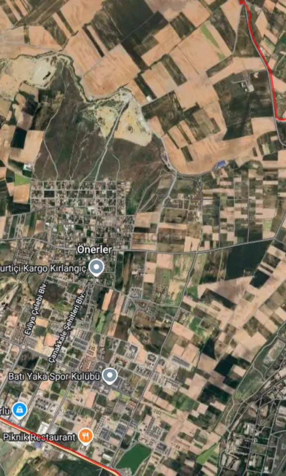 Çorlu Önerler Mahallesinde Satılık 480 M2 Tek Tapu İmarlı Arsa 1