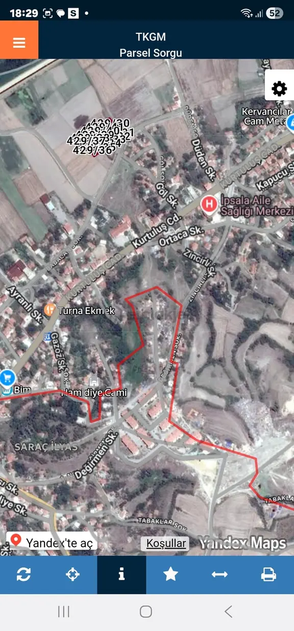 Edirne İpsala Kapucu Mahallesinde Satılık 12 Adet İmarlı Arsa 2