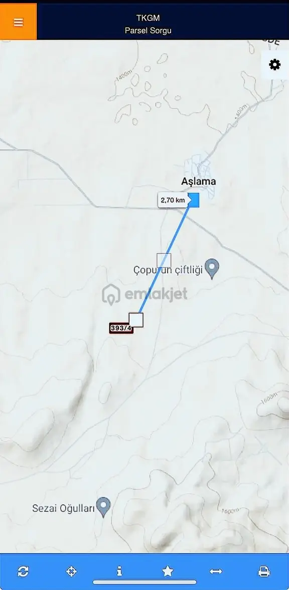 Niğde Merkez Aşlama 85.413 M2 Tek Tapu Yolu Olan Fırsat Mülk 2
