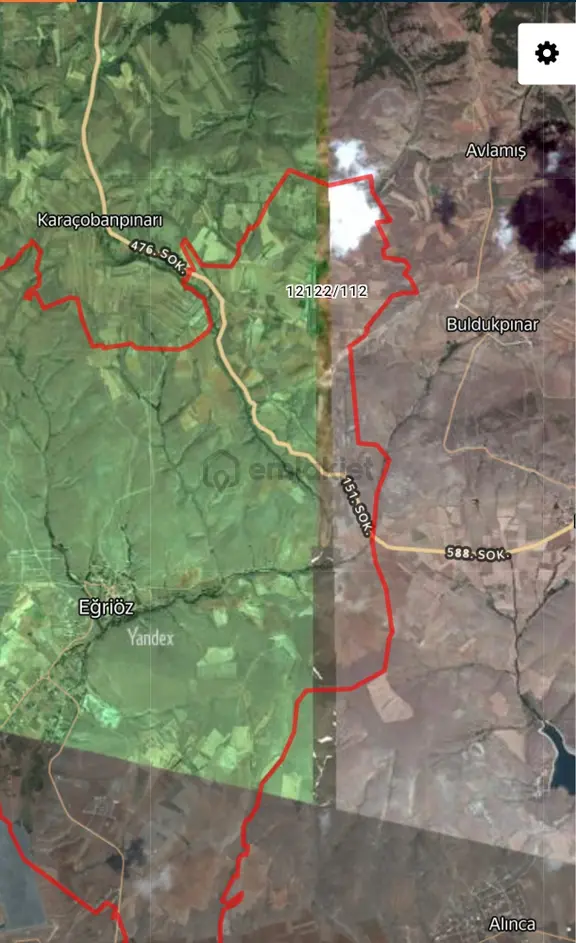 İki Emlaktan Eğriözde Yatırımlık 2126 Mt. Tarla 2