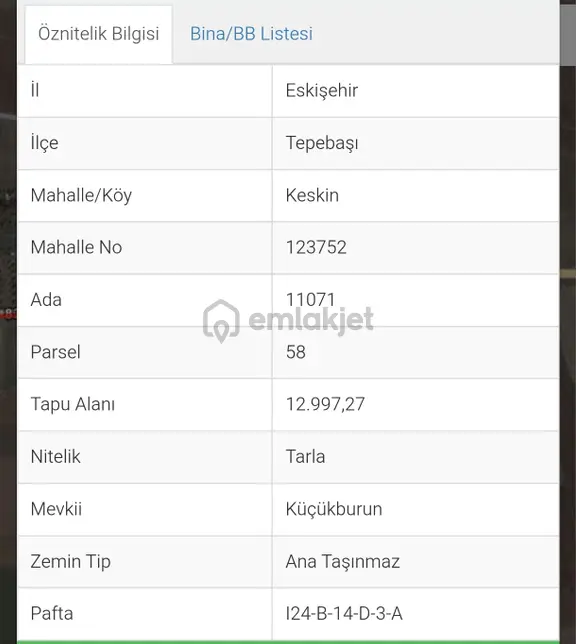İki Emlaktan Keskinde Yatırımlık 12997 Mt. Tarla 1