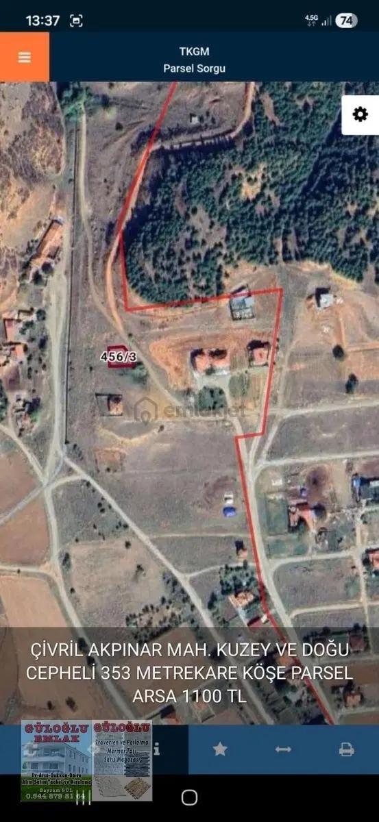 Çivril Akpınar Mah. Satılık Arsa 1
