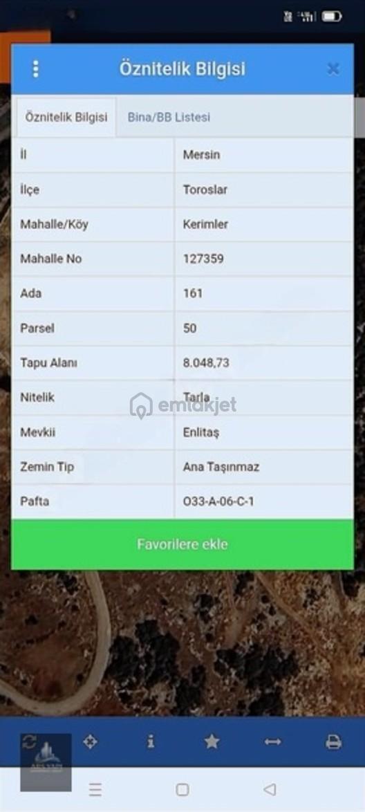 Kerimler'de Meşe Et Karşısı Yol Üzerinde 51.428 M2 Satılık Tarla 2