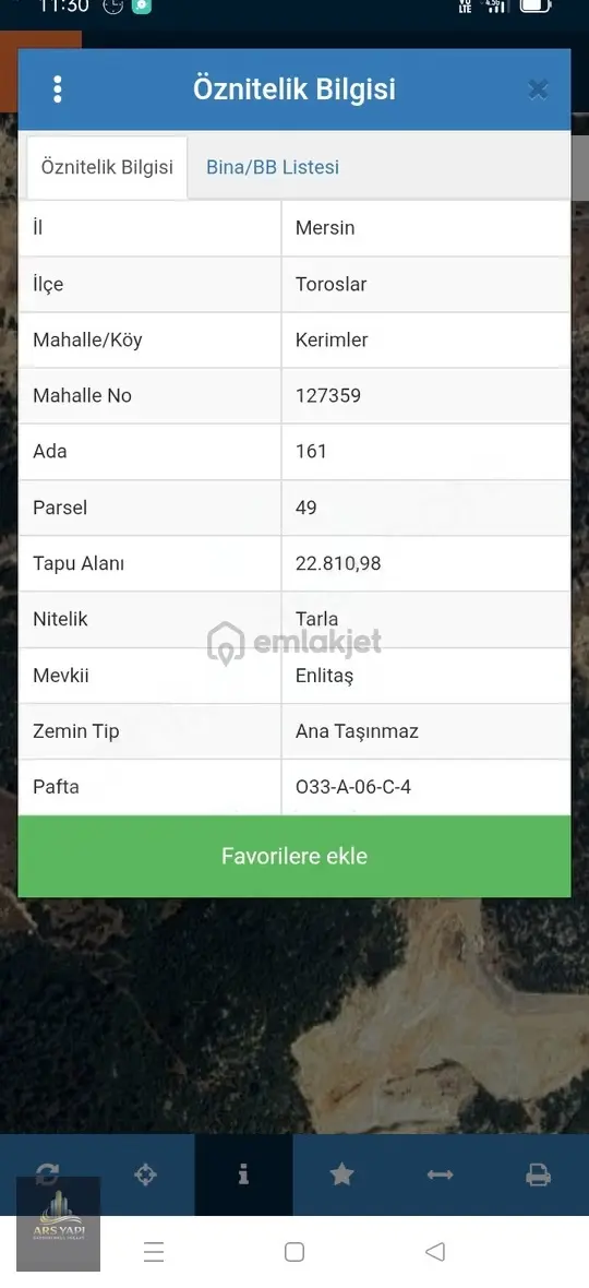 Kerimler'de Meşe Et Karşısı Yol Üzerinde 51.428 M2 Satılık Tarla 2