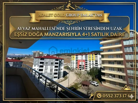 Adalet Gold Group Emlak'tan Ayvaz Mahallesi'nde Eşsiz Doğa Manzarasıyla Satılık 4+1 Daire Uygun 1