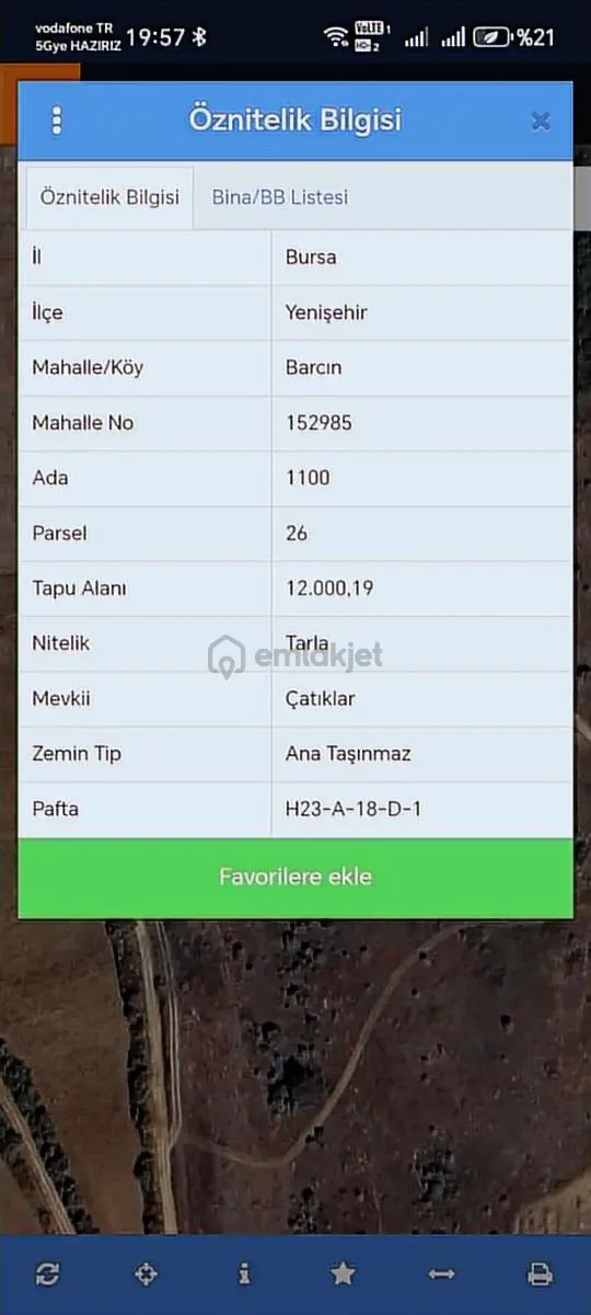 Yenişehir Barcın 12.000m2 Ceviz Bahçesi Ve Tarla 2