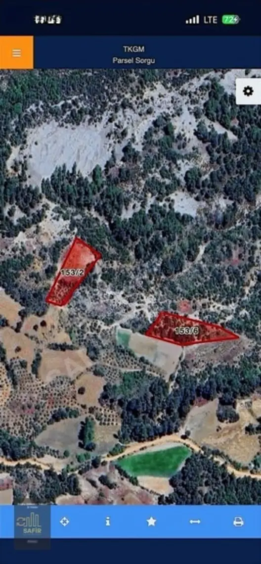 Muğla Menteşe Gazallerde Satılık 6357m2 2 Adet Köye Yakın Tarla 2