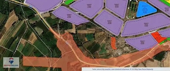 Kandıra Akbal'da Sanayi Arsalarına Komşu 2329 M2 Satılık Tarla 1