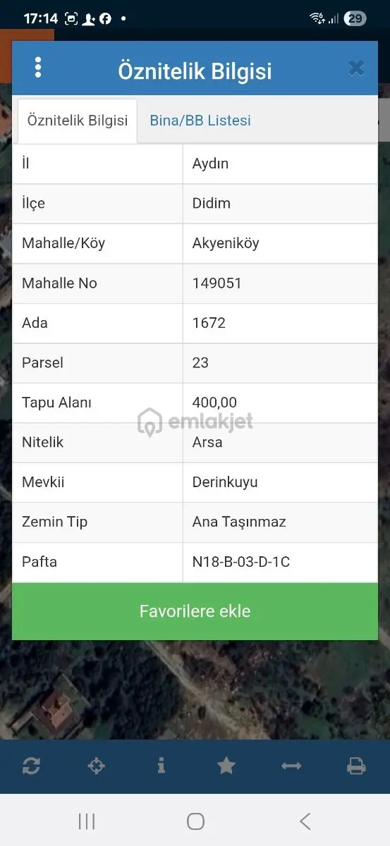 Aydın Didim Akyenıköyde Satılık Villa İmarlı Arsa 400 M2 2