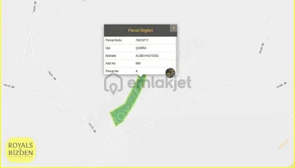 Çumra Alibeyhüyüğü Köye Yakın 41.953m2 Emsalsiz Müstakil Tarla ! 2