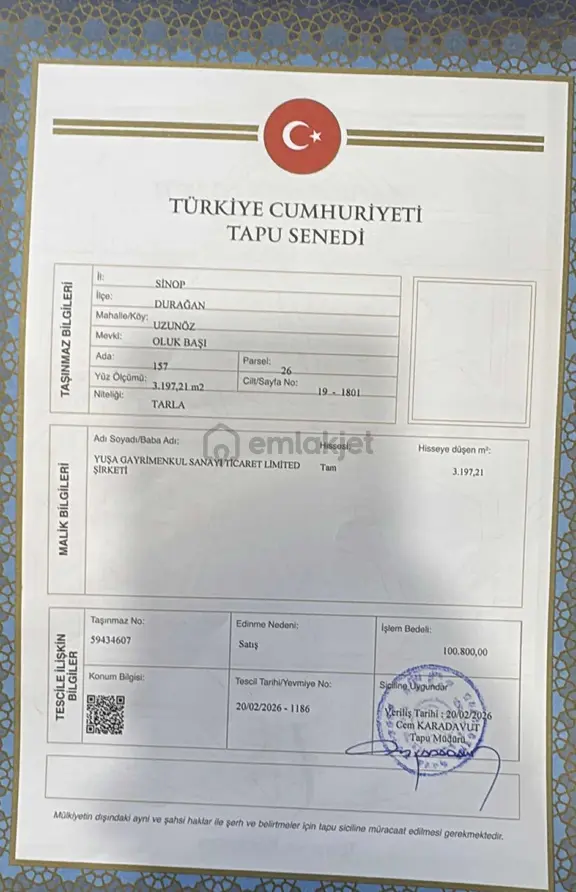 Yuşa'dan 3200m2 Müstakil Tapu İstanbul'dan Tapu Teslim 1