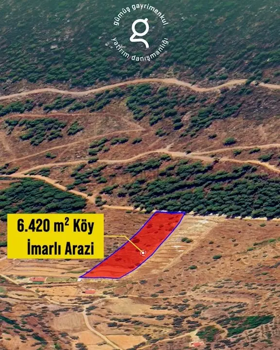 Bodrum Gökpınar Da 6420 M2 Köy İmarlı Tarla 2
