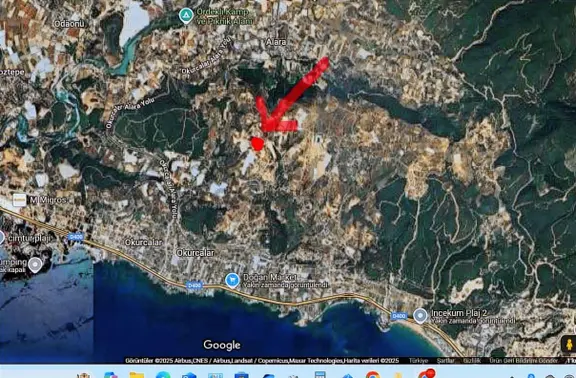 Alanya İncekumda Yatırımlık Arsa 1022 M² | 2,5 Kat İmarlı 2