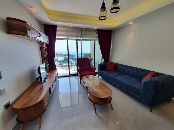 Alanya / Konaklı’da İkamete Uygun — Full Deniz Manzaralı 1+1 Satılık Daire 2