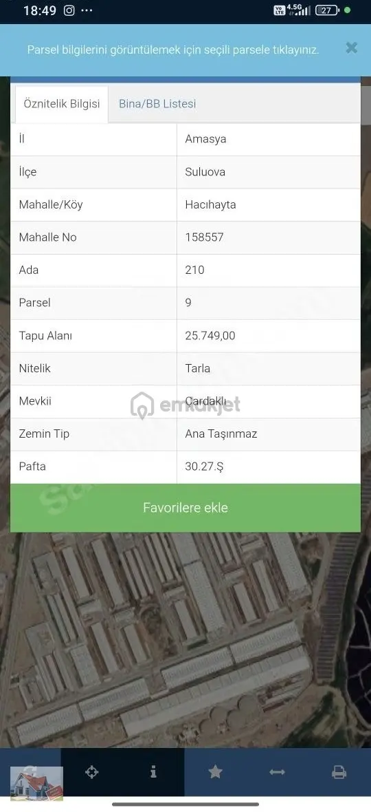 Çelik Yapı Emlak Tan Satılık Tarla 2