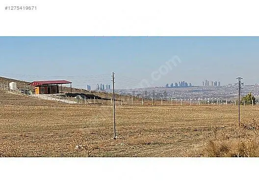 Ankara Gölbaşı Yağlıpınar Mahallesi 7541 M2 Tek Tapu Arsa 2