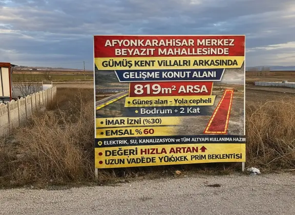 Beyazıt Mah. 819m² Fırsat Arsa 1