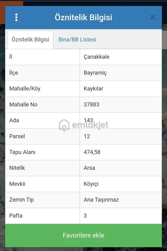 Kazdağlarının Muhteşem Doğasında İmarlı Arsa (bayramiç-kaykılar) 1