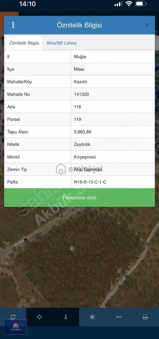 Muğla Milas Kazıklı Koyunda Satılık 4 Dönüm Ana Yol Cepheli 1