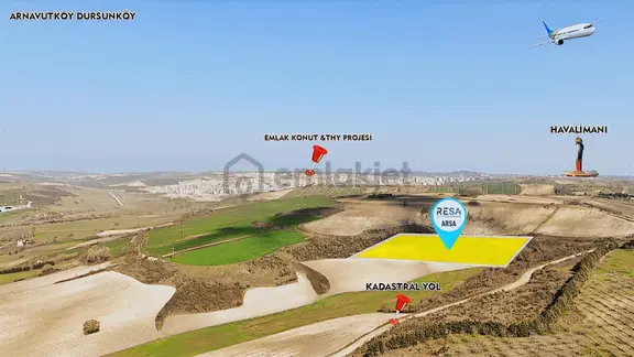 Arnavutköy Dursunköy Kanal İstanbul Manzaralı Satılık Arsa 1