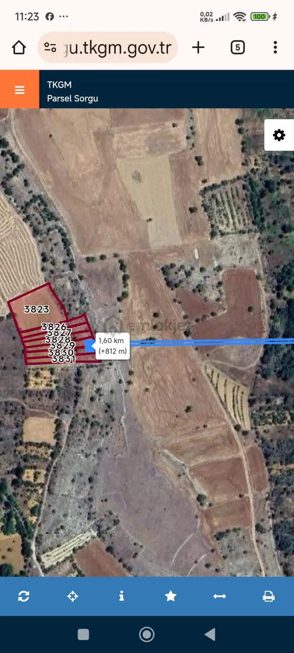 Konya Hüyük Köşk Hamamlarının Yakını Satılık Fırsat Tarlalar 1