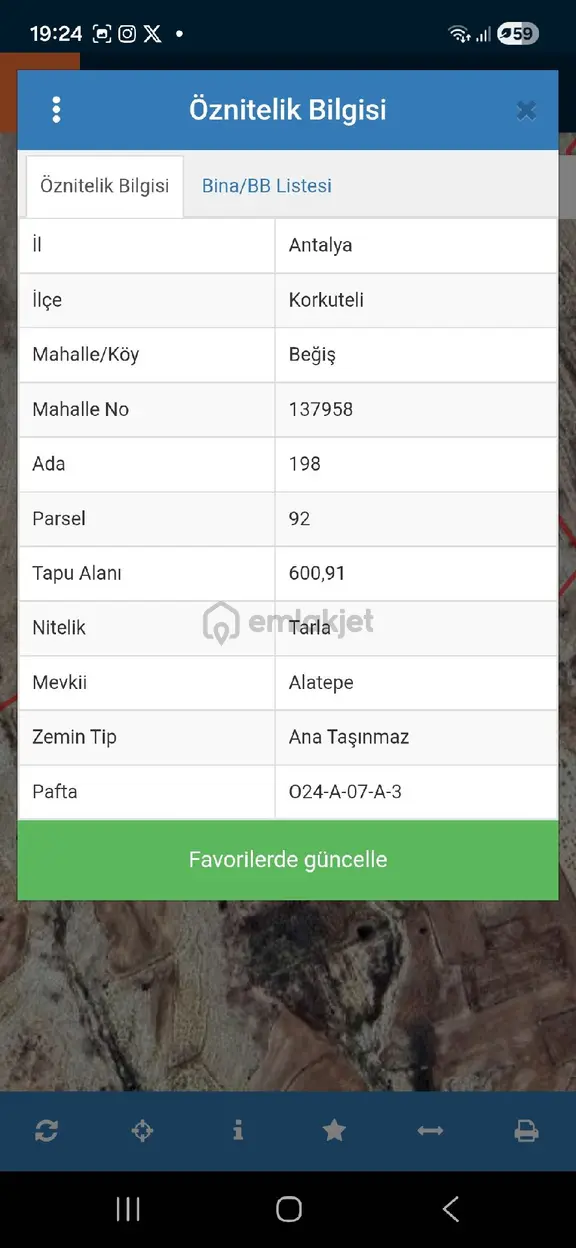 Korkuteli-elmalı Karayolu Üzerinde Sahibinden Satılık Tarla 1