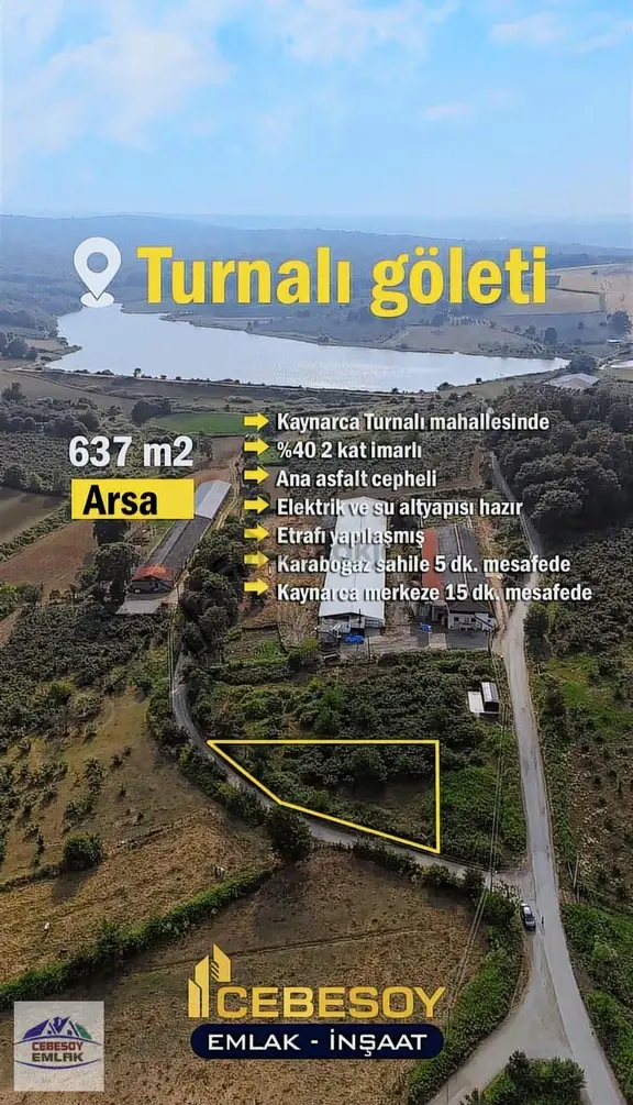 Cebesoy Emlak'tan Turnalı Mahallesinde Müstakil Parsel 1