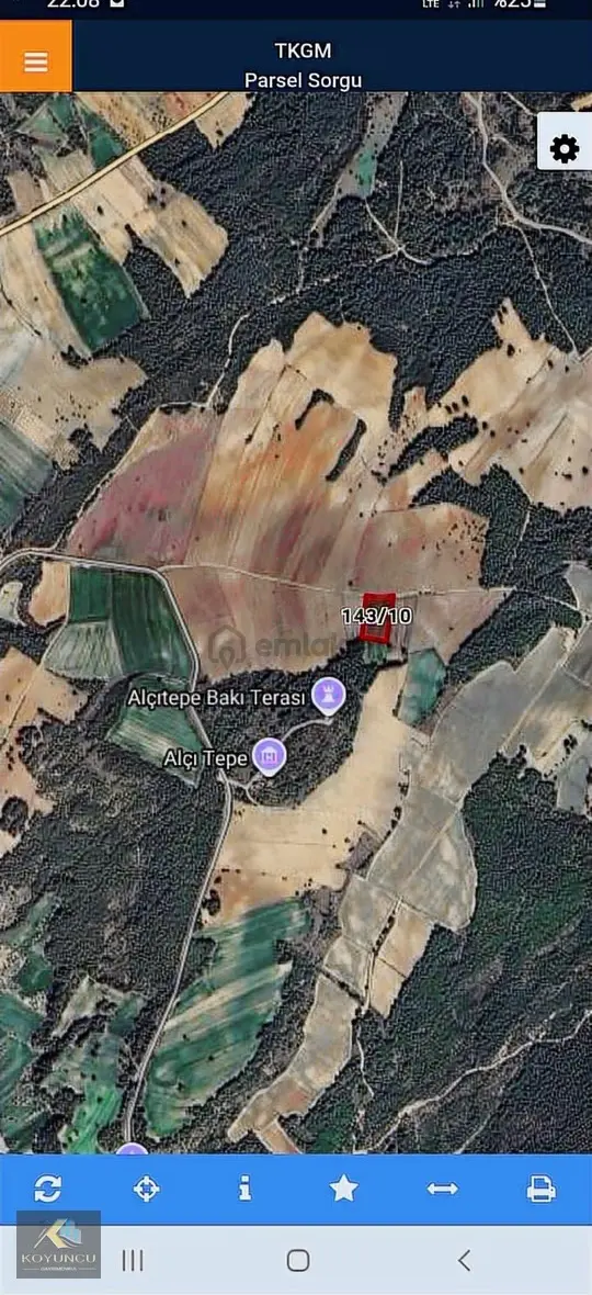 Eceabat Alçıtepe Mrkz 2 Km Mesafe'de 7420 M2 Tarla (araç Takaslı 2