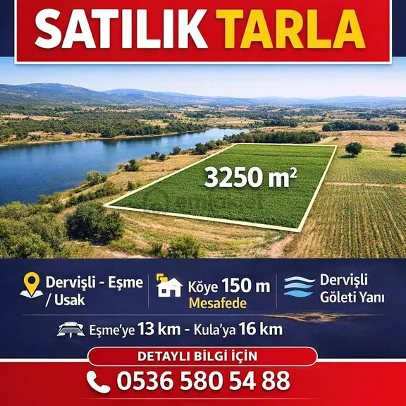 Dervişli De Köye 150 M Mesafede Satılık Tarlalar 2