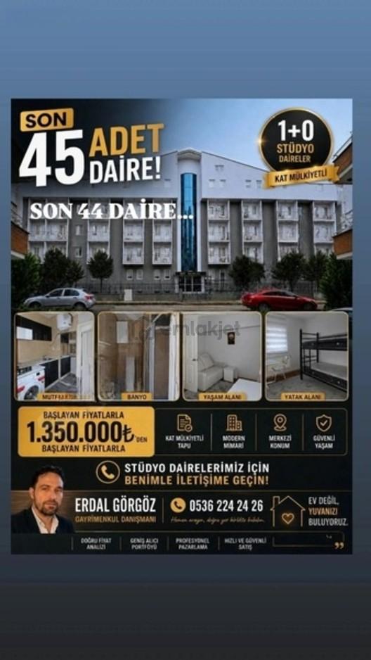 Görükle'de Yüksek Kira Getirili Satılık 1+0 Stüdyo Daireler 1