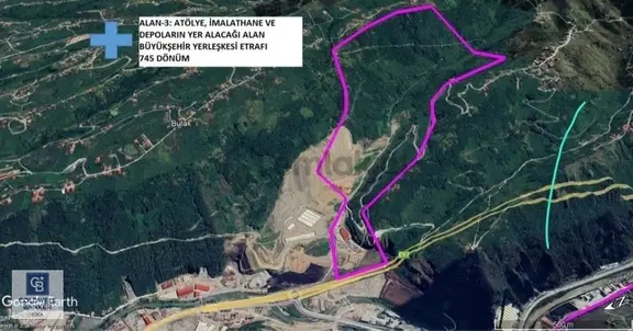 Trabzon Ortahisar Bulak Mahallesinde 7.067 M² Satılık Arazi 2