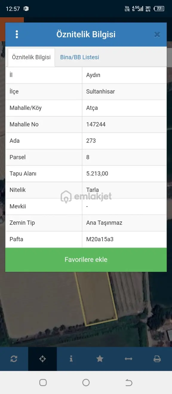 Aydın Sultanhisar Atçada Satılık Bahçe 2