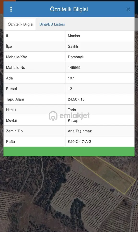 💎 Manisa Salihli Dombaylı’da 12 Dönüm Satılık Tarla Fırsat ! 1