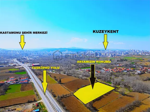 ▒ Garanti Emlak'tan, Şehrin Dibinde, Yola Cephe 8.678 M² Arsa ▒ 2