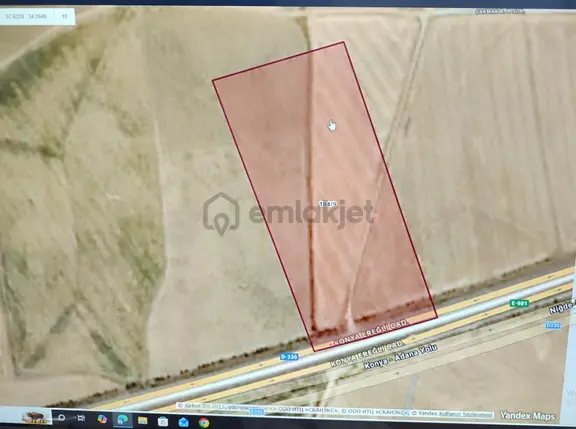 Tarlamız Adana Konya Ana Yolu Üzerinde 33.400 M² Olup Çok Amaçlı Kullanılır Durumda 1
